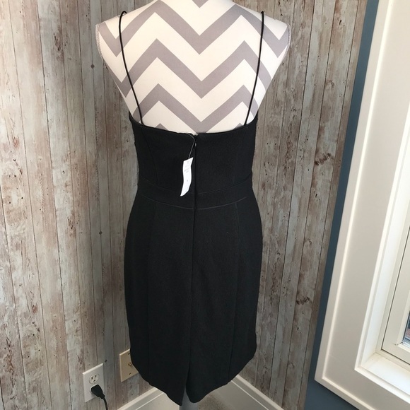 NWT Banana Republic sz 8 black wool bodycon dress - Picture 3 of 9